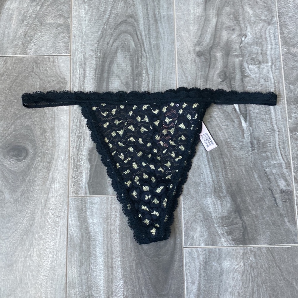 Women’s Victoria Secret G-string thong - lace with cheetah pattern